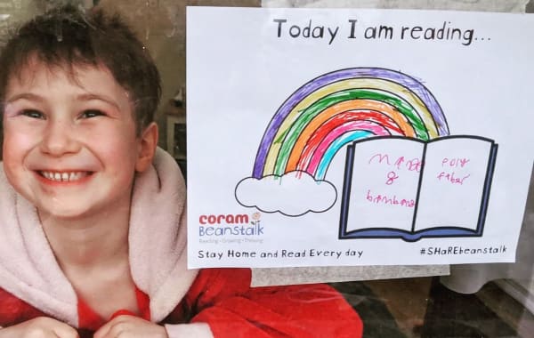 Stay Home And Read Every Day poster to colour-in!