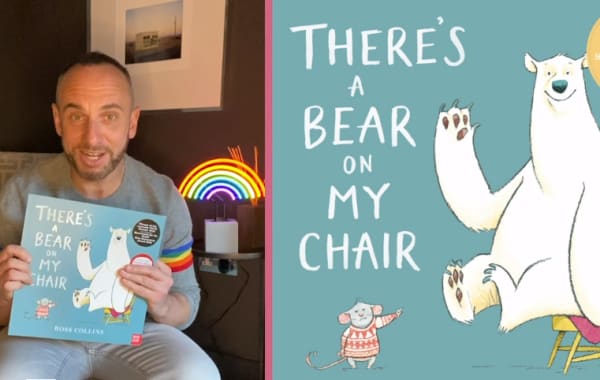 Mark Heyes reads 'There's a bear on my chair'
